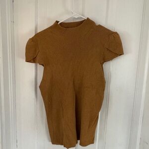 Cap sleeve fitted shirt; Anthropologie brand